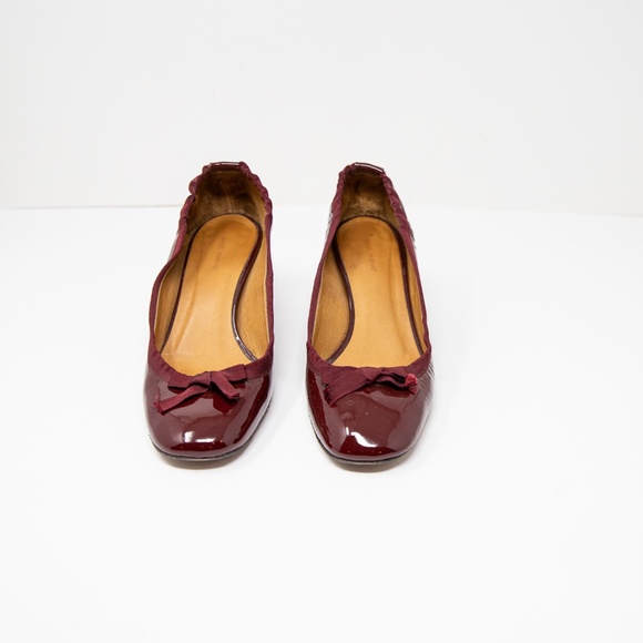 Isabel Marant Women's Patent Leather Round Toe Bow Tie Block High Heels Shoes 6 - Picture 2 of 4